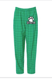 Green Bulldog Flannel PJS - ADULT SIZES ONLY - AXXS, AXS, AS, AM, AL and AXL