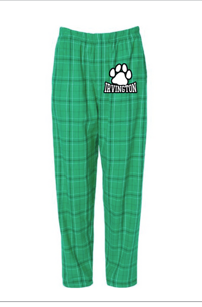 Green Bulldog Flannel PJS - ADULT SIZES ONLY - AXXS, AXS, AS, AM, AL and AXL