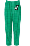 Green Bulldog Flannel PJS - YOUTH SIZES ONLY