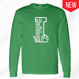 Long Sleeve Bulldog T-shirt - Youth Sizes Only