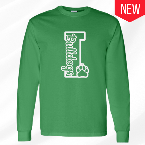 Long Sleeve Bulldog T-shirt - Youth Sizes Only